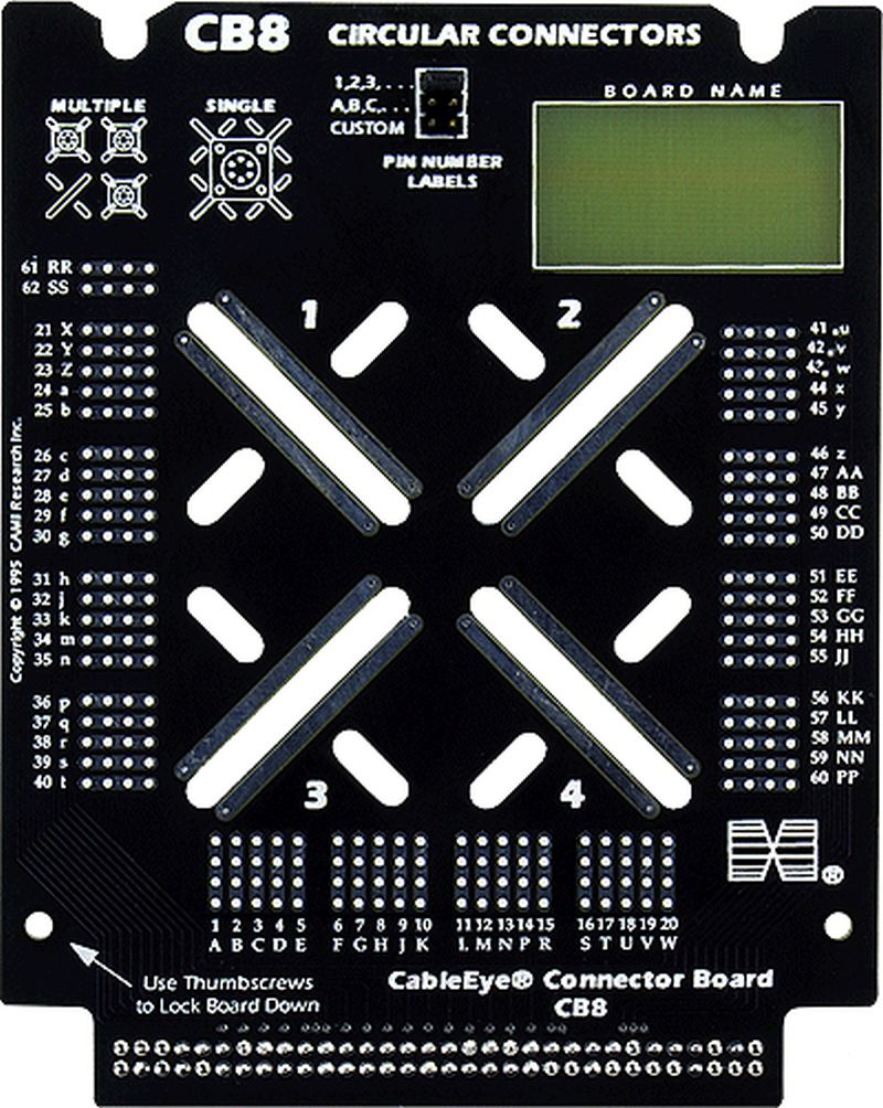CableEye 738 / CB8 Interface-Platine (Circular Connectors, Proto Board)