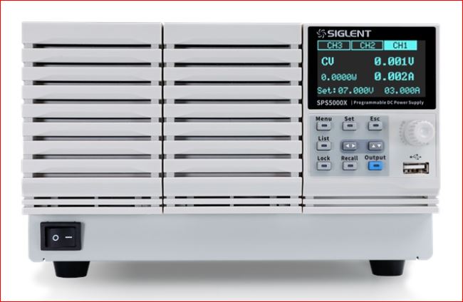 Siglent SPS5163X DC Labornetzgerät / Das SPS5163X ist ein DC Labornetzgerät mit einem Kanal und hat eine max. Ausgangsleistung von 1080W.