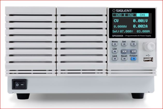 Siglent SPS5043X DC Labornetzgerät / Das SPS5043X ist ein DC Labornetzgerät mit einem Kanal und hat eine max. Ausgangsleistung von 1080W.