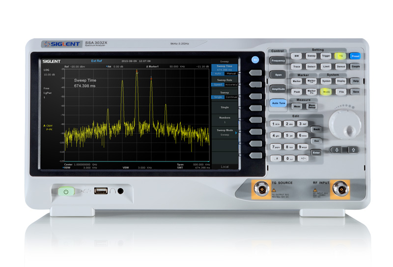 Siglent SSA3032X Spektrumanalyzer / Das SSA3032X ist ein leistungsstarker Spektrumanalyzer, der eine zuverlässige und automatische Messung bietet.