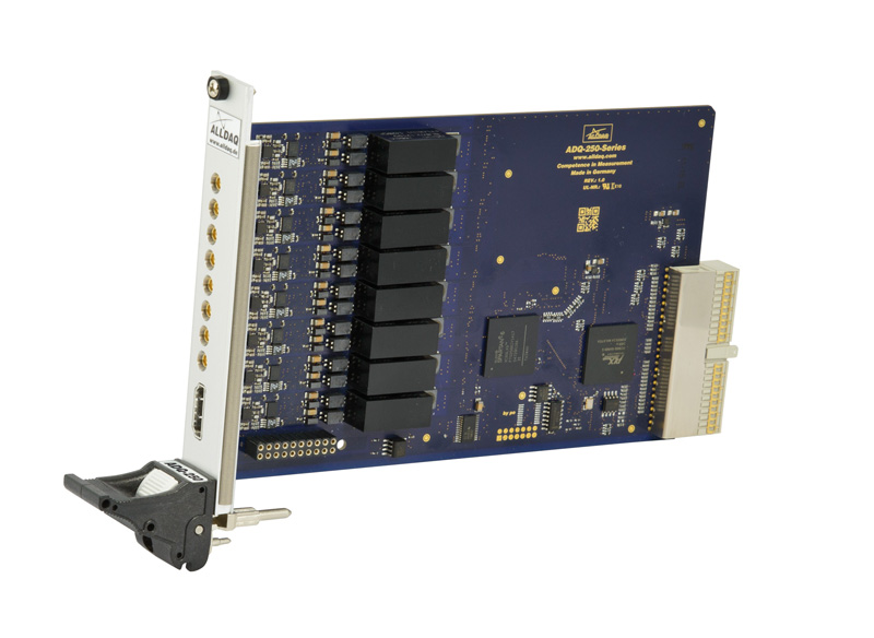ALLDAQ ADQ-255-PXI / PXI-Messkarte mit 8 potentialfreien Spannungseingängen, Bereich: ±10,24 V, 16 bit A/D, 250 kS/s synchron, 8 Digital-I/Os