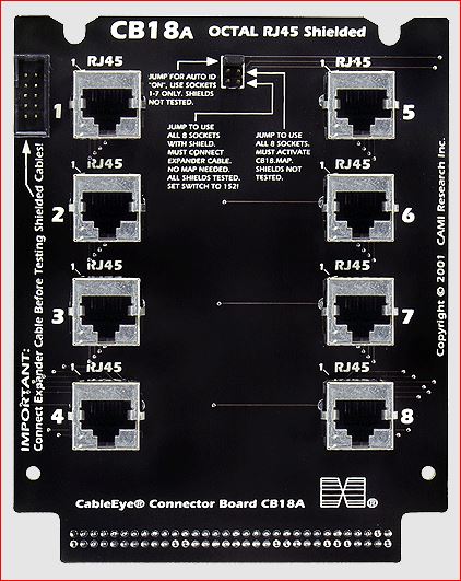 CableEye 748A / CB18A Interface-Platine (Shielded RJ45 Octopus)